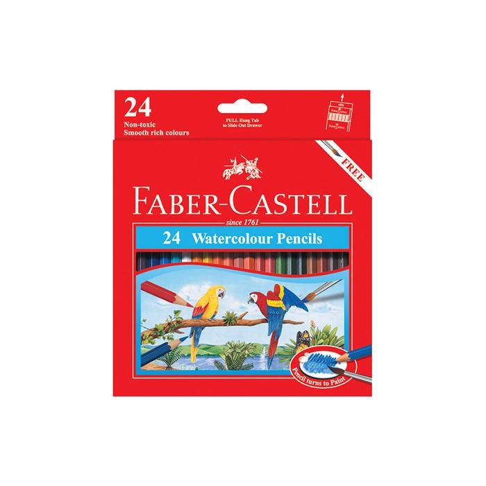 

FABER CASTELL WATERCOLOUR PENCIL SET 24 PCS