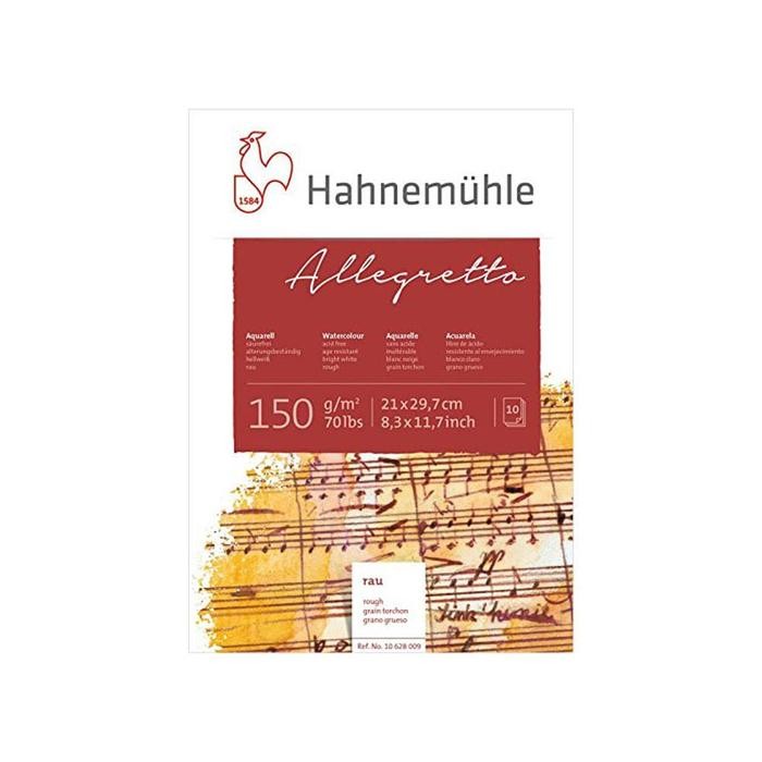 

HAHNEMUHLE ALLEGRETTO A4 ROUGH 150 GSM WATERCOLOUR PAPER