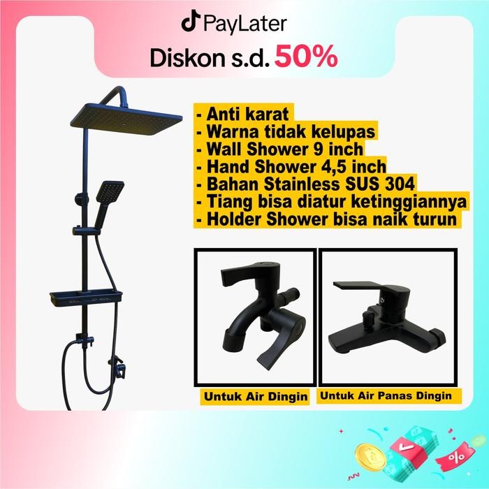 Bagus Shower Tiang Set Shower Kamar Mandi Shower Set Tiang Bulat Komplit Shower Mandi Shower Column