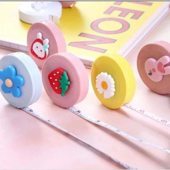 (Expert) Meteran Baju Karakter/Meteran Baju Gulung Mini Karakter Portabel 150 cm