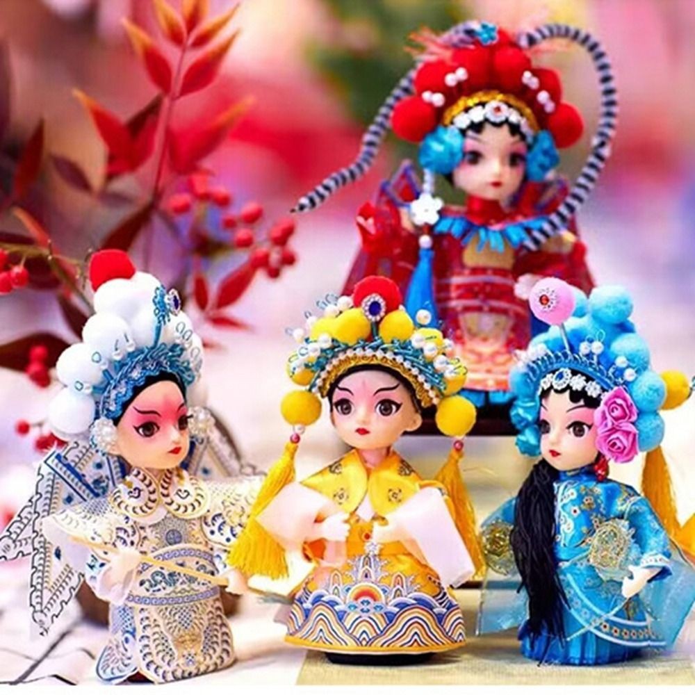 Home Decor Peking Opera Decoration Accessaries Festival Gift Puppet Car Ornaments Opera Doll Opera