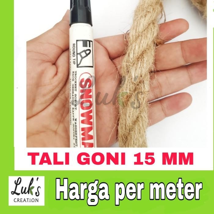 (Expert) Tali goni besar 15 mm meteran - tambang goni - tampar goni