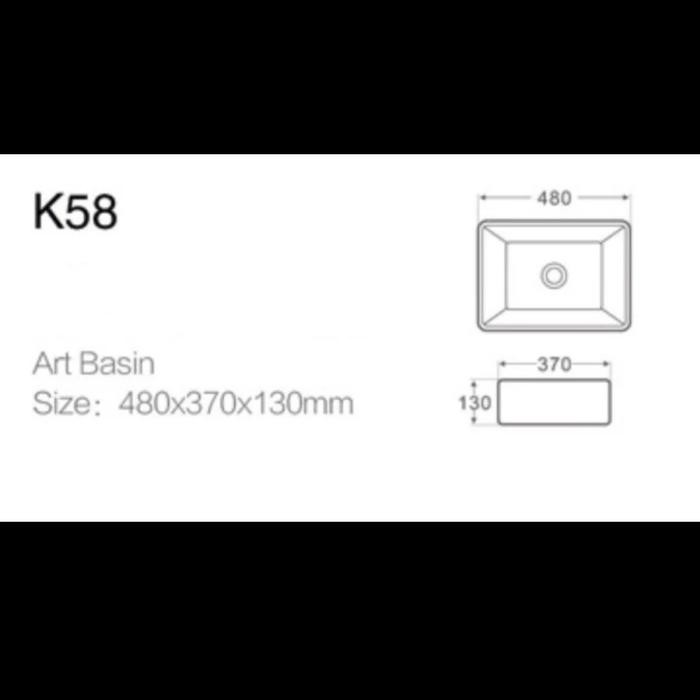 Terpopuler Wastafel Meja Kotak Model Toto Body Only / Tempat Cuci Tangan Keramik