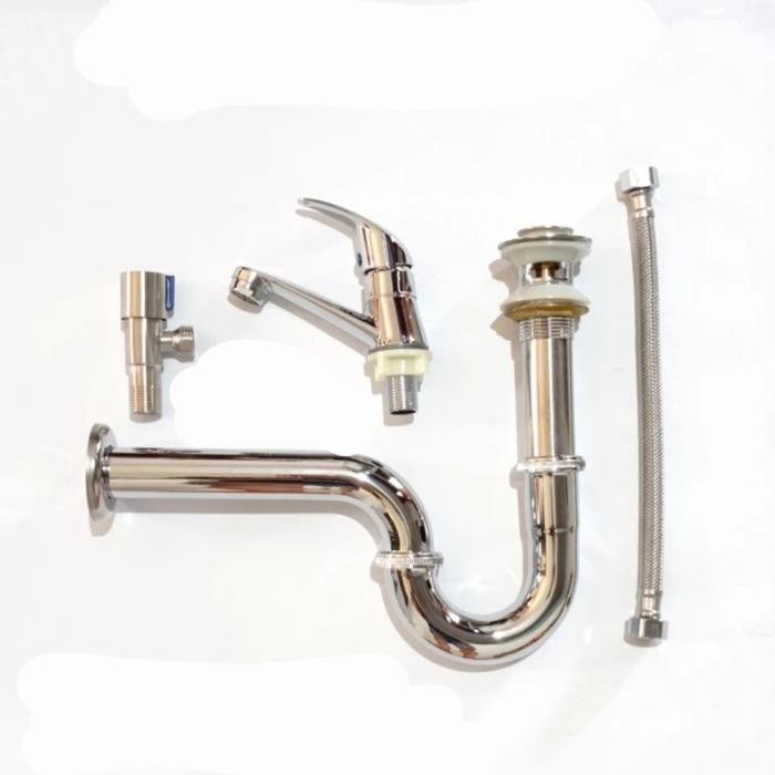 Terbagus Aksesoris Wastafel Cuci Tangan / Perlengkapan Wastafel Set Komplit