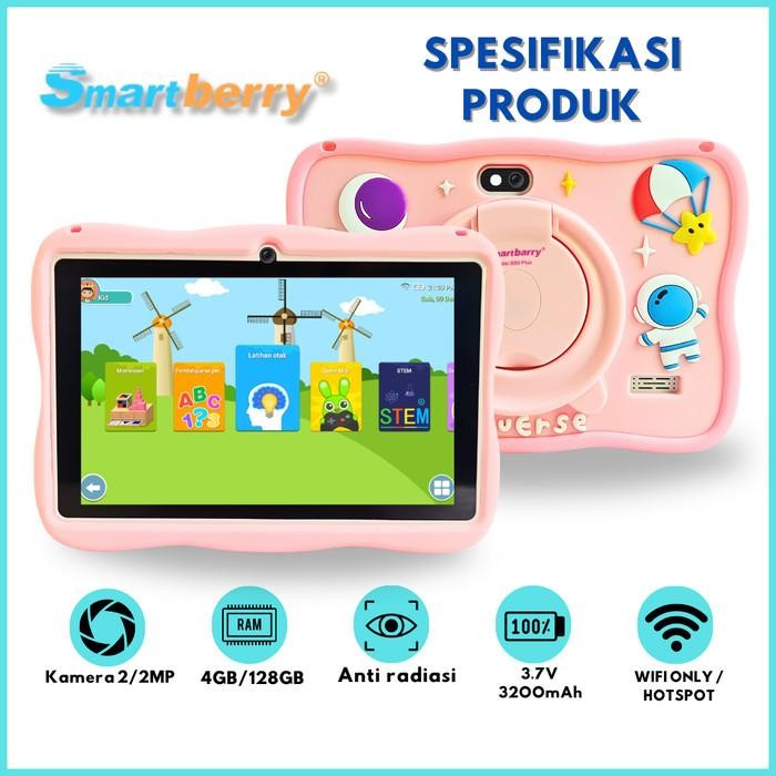 

(Expert) BOC SMARTBERRY STUDY TAB B89 Plus 4/128GB, Tablet Edukasi anak android