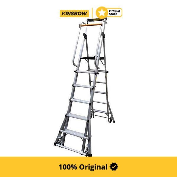 

Terlaris Krisbow 2.8 Mtr Tangga Aluminium Rolling Multi 4X5 Step Prlrm2820
