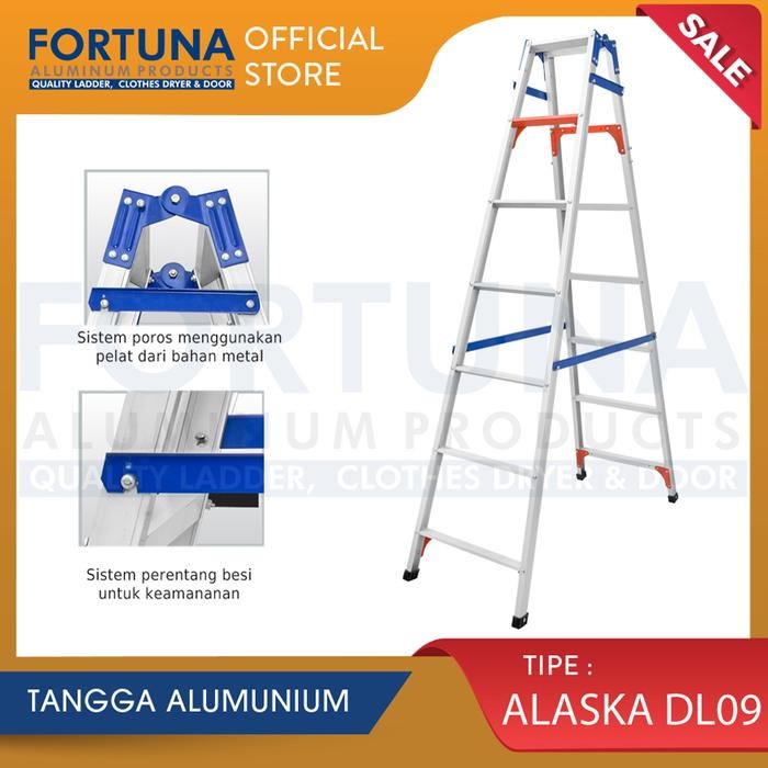 

Terlaris Fortuna Tangga Lipat Alaska Dl 09 Step 150 Cm Aluminium Silver