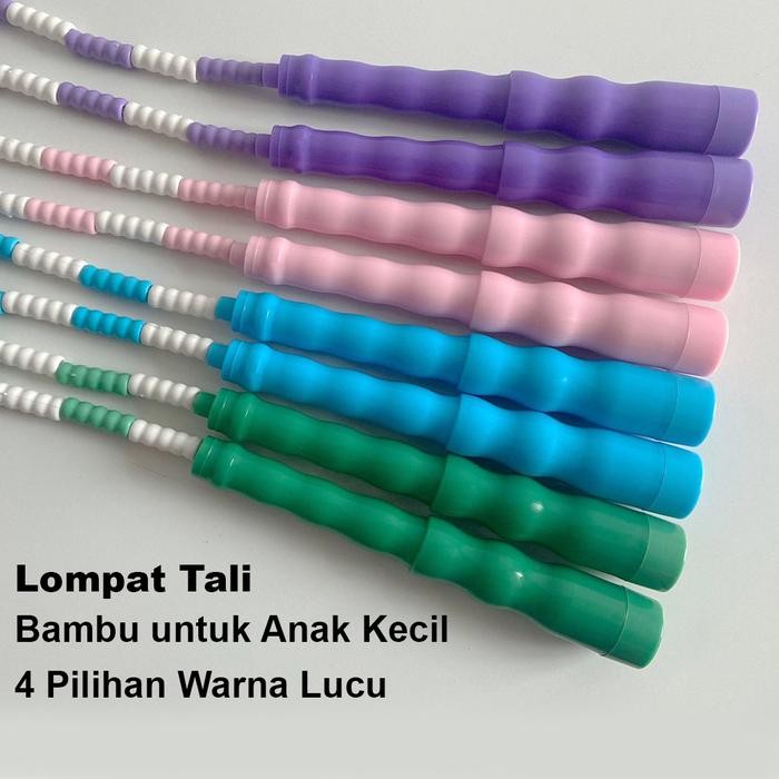 Lompat Tali Skipping Rope Olahraga Beaded Elevate Jump Rope Pp+Tpe 3M