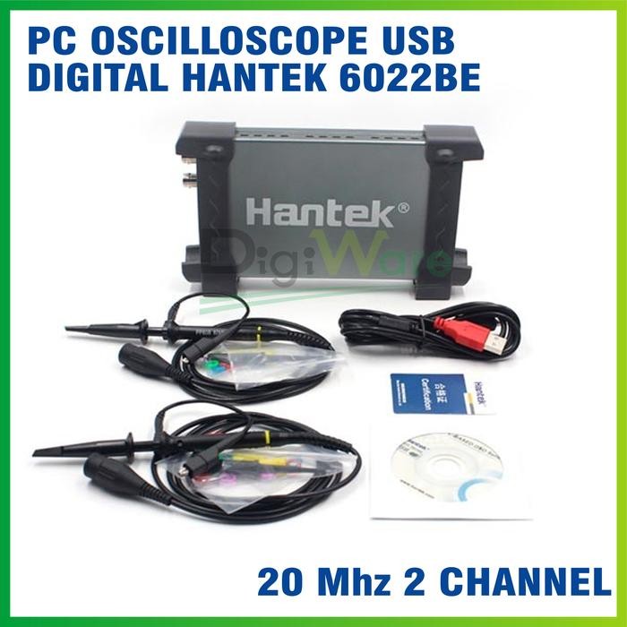 PC USB Digital Oscilloscope Hantek 6022BE Osiloskop 20MHz 2 Channel