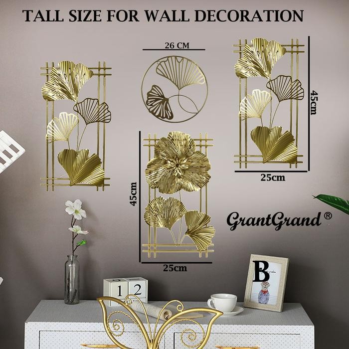 Tall Iron Living Room 3D Decoration Hiasan Ornamen Dekorasi Dinding