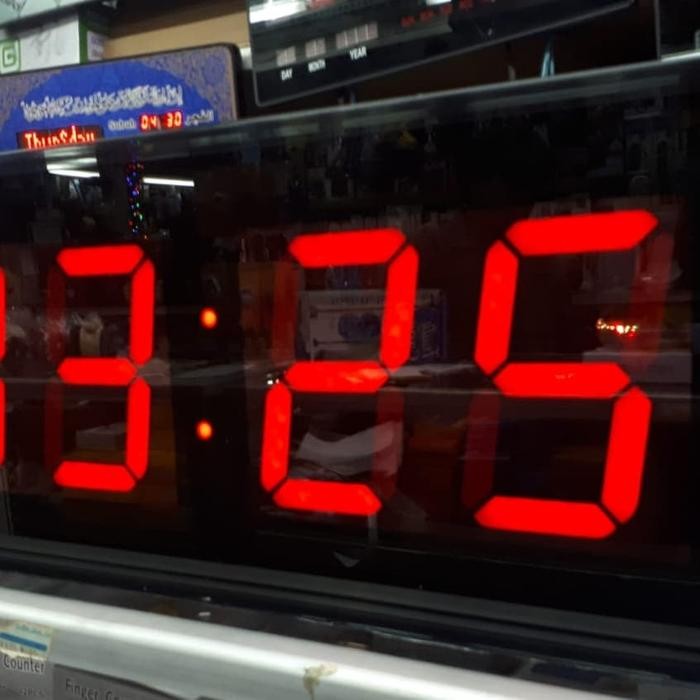 Jam Dinding Digital 7030 Led Merah