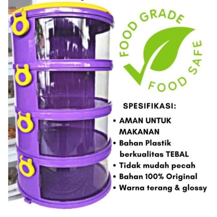 PREMIUM READY TUDUNG SAJI RANTANG Model Baru / Tudung Saji Rantang / Tudung Saji Susun / Ral Saji