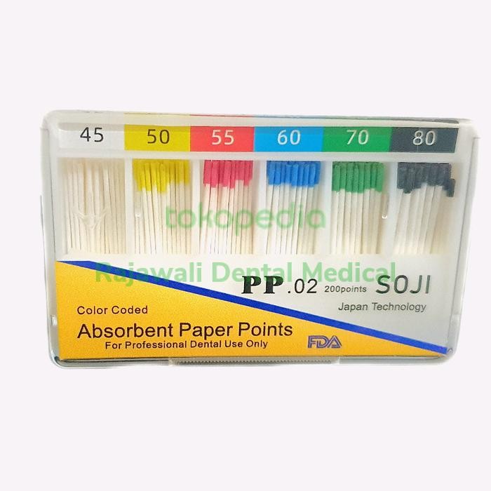 ABSORBENT PAPER POINT SOJI #15-40 #45-80 #6%-25#