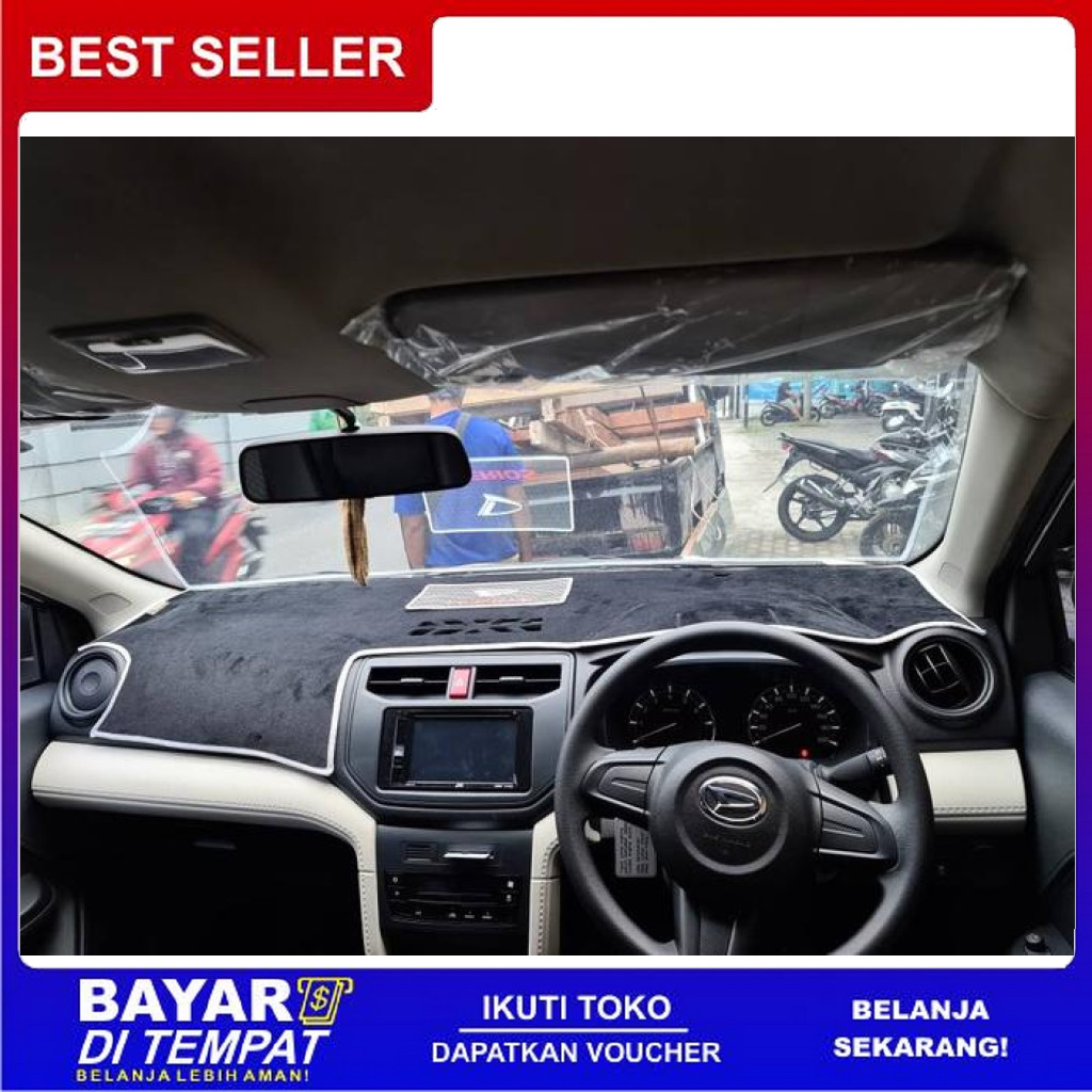 FREE ONGKIR COVER DASHBOARD MOBIL ALL NEW RUSH 2018 - ALAS KARPET PELINDUNG DASBOR TOYOTA 2019 2020