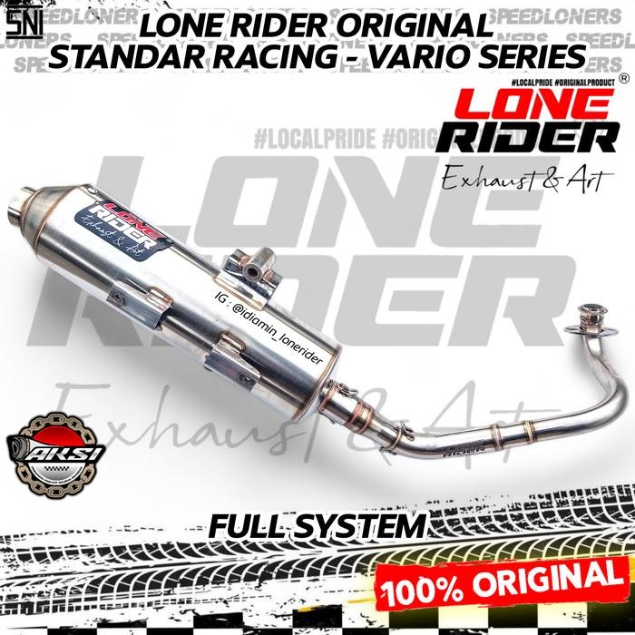 PREMIUM Knalpot Lone Rider Original Vario 125 150 Old Keyless Standar Racing Full System