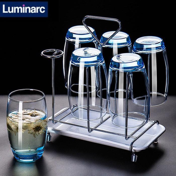 TERBARU! 1 SET ISI 6 PCS LUMINARC SALTO ICE BLUE/LUMINARC SALTO/GELAS ICE TEA