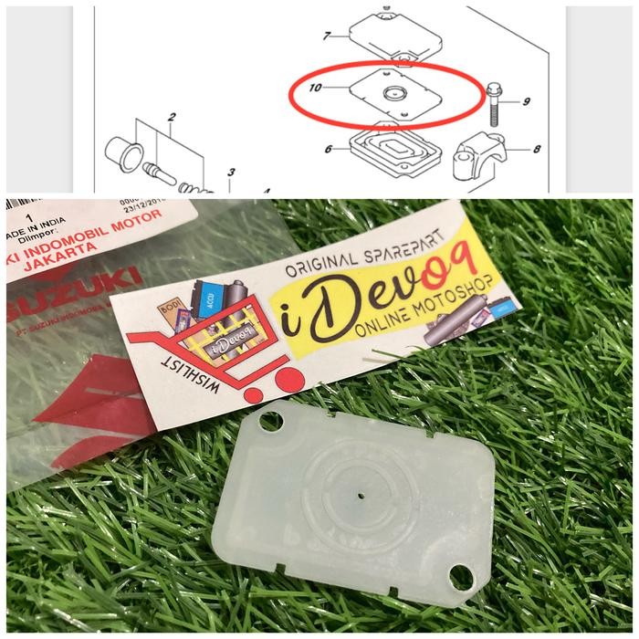TERLARIS DIAPHRAGM COVER PENUTUP TABUNG MINYAK REM DEPAN SATRIA FU INJEKSI GSX
