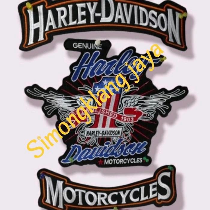 EMBLEM BORDIR HARLEY DAVIDSON