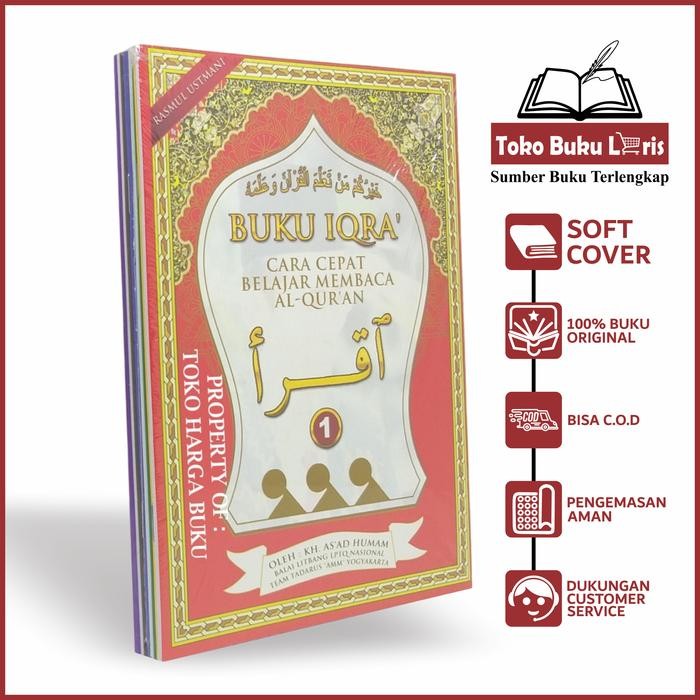 

Buku Iqra' Komplit 1Set Isi 6 Jilid Rasm Utsmani 20 X 15 Cm Kertas Hvs Quran