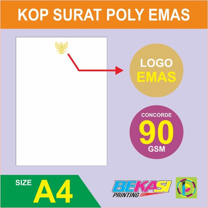 

Cetak Kop Surat Concorde Hot Print Poly Emas