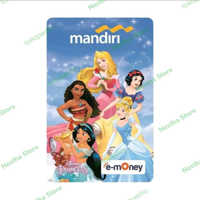 MANDIRI E-MONEY Card / Kartu E Money / E-Toll / Edisi Disney Princess