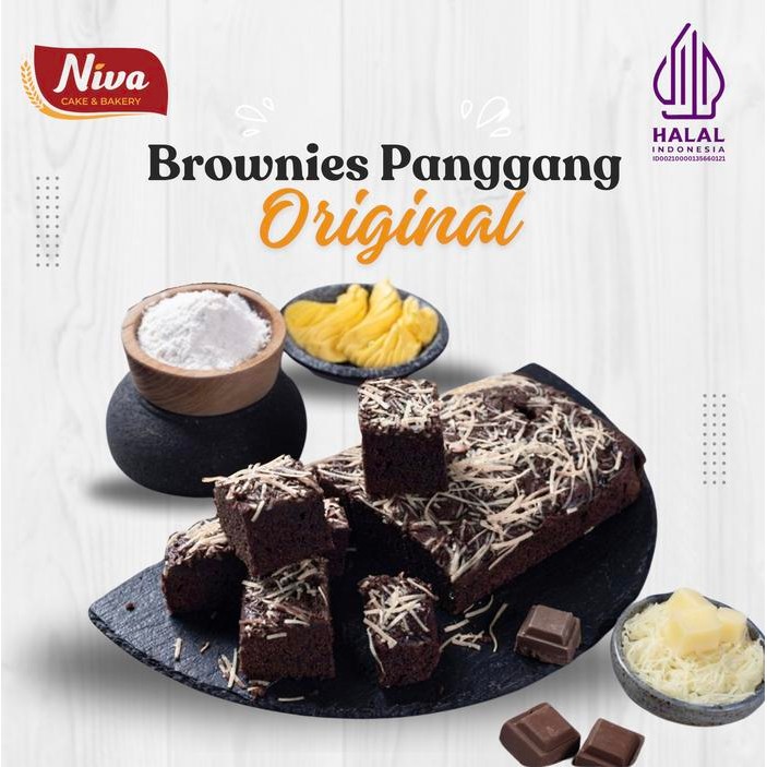 

Brownies Panggang Original Rasa Cokelat Autentik Dan Keju , Lembut, Enak Dan Lezat 100% Halal &