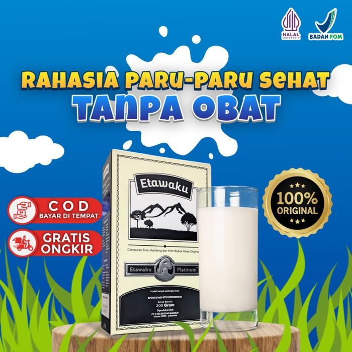

Etawaku Platinum Asli 1 Box - Susu Kambing Etawa Original [ Bpom & Halal] Bubuk Minuman Serbuk Bahan