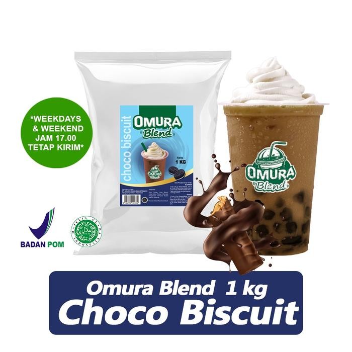 

Omura Blend Bubuk Minuman Rasa Choco Biscuit / Cokelat Biskuit Powder Drink 1 Kg Omura Powder