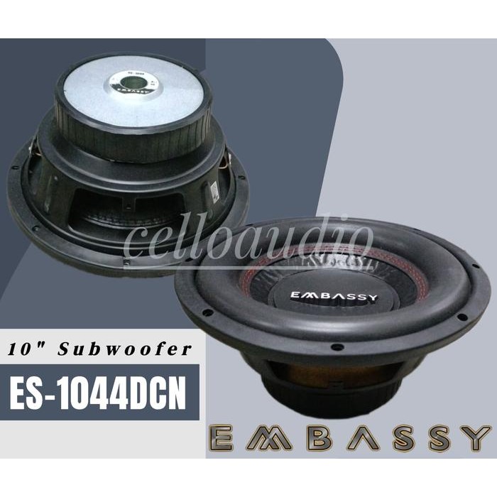 Subwoofer 10 Inch Embassy ES-1044 Double Coil Subwoofer Mobil Embassy 10" ES 1044