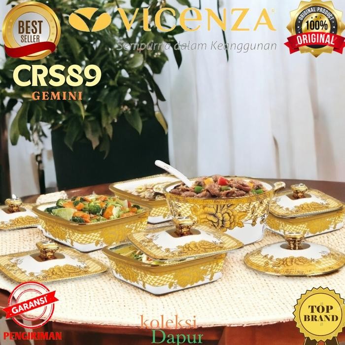 Set Wadah Prasmanan Ivana Vicenza Crs89 Gemini Didesain Khusus Guna Menyajikan Berbagai Jenis