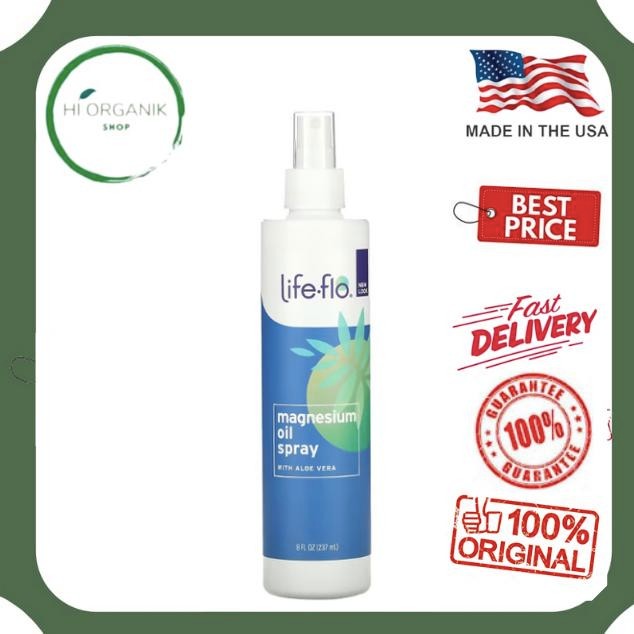 NEW LIFE FLO MAGNESIUM OIL SPRAY WITH ALOE VERA 237 ML