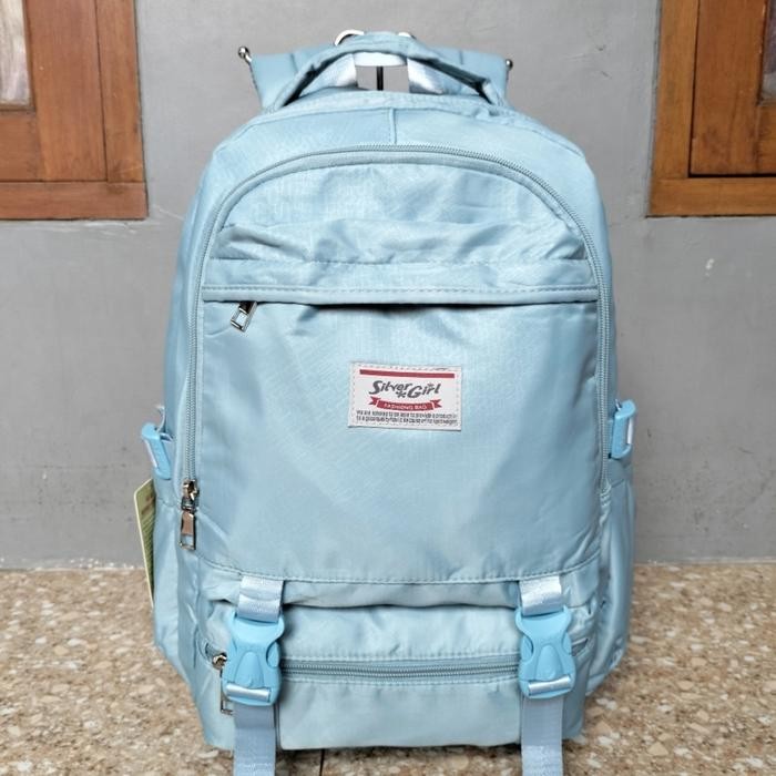 Tas Ransel Sekolah Silver Girl Original Pastel Series