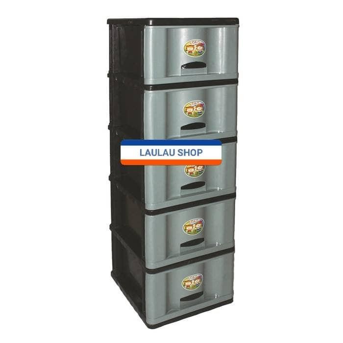 Laci / Lemari Pakaian Susun 5 Yoko Plastik / Tempat Baju / Serbaguna