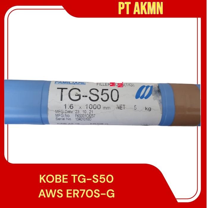 KAWAT LAS KOBE TG-S50 AWS ER70S-G 1.6MM