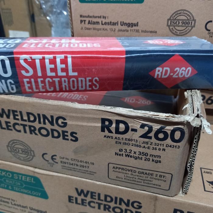 KAWAT LAS NIKKO STEEL RD 260 3,2MM 5KG KAWAT LAS LISTRIK 3,2MM NIKKO