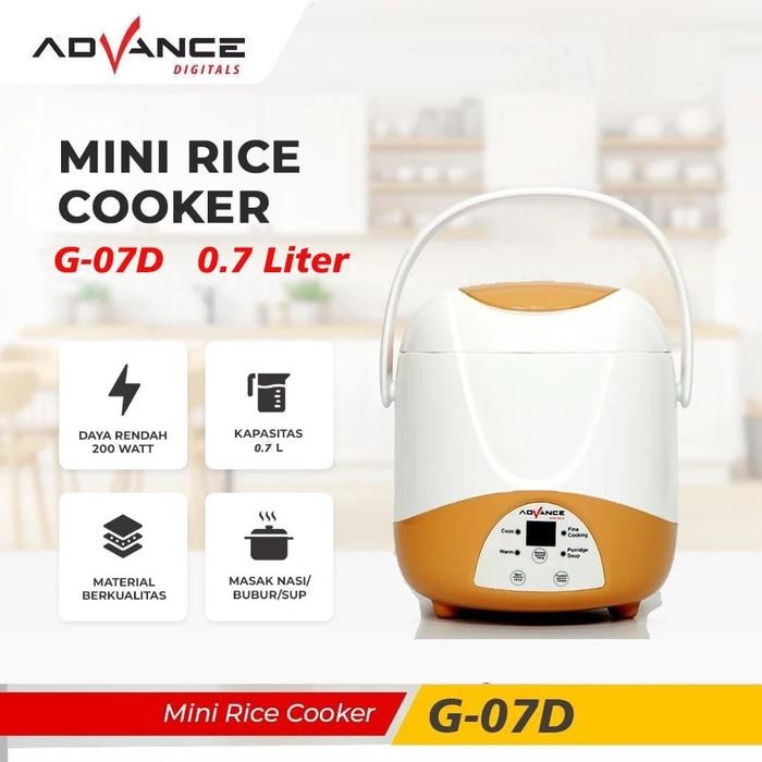 Inem Jogja Eksklusif Advance Digitals - Digital Mini Rice Coocker G07D - Mejikom/Magic Com Kecil