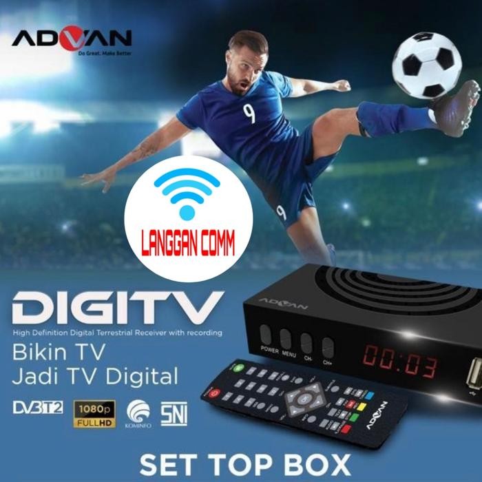 PROMO SPECIAL Set Top Box Tv Digital Digipro by Advan STB Advan Digipro HDMI RCA Kode 1010