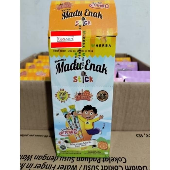 

TERLENGKAP Madu Enak Stick Rasa Jeruk 20 x 15gr Kode 264