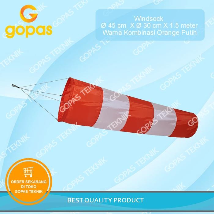 

Terlaris Windsock diameter 45 cm petunjuk arah mata angin warna orange putih SALE