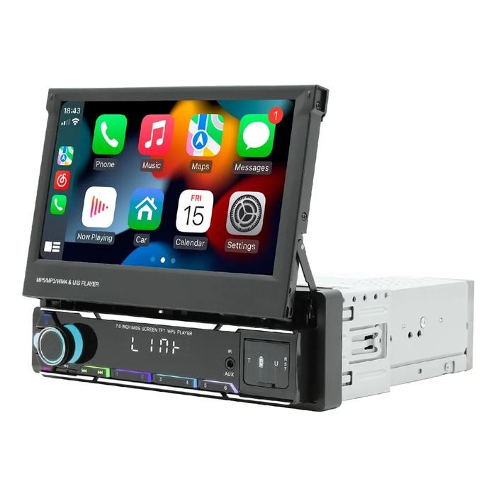 Terbaru Tape Mobil Head Unit Single Din Layar 7 Inch Android Auto Apple Car Ready