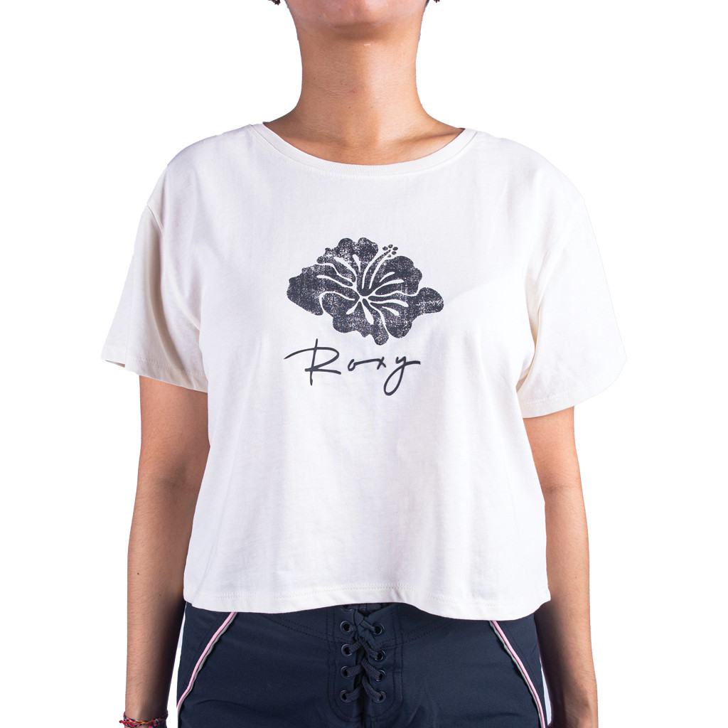 Roxy Womens Magic Flower Egret T-Shirt