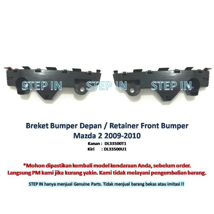 Breket Bemper Depan Mazda 2 2009-2010 Retainer Front Bumper Genuine