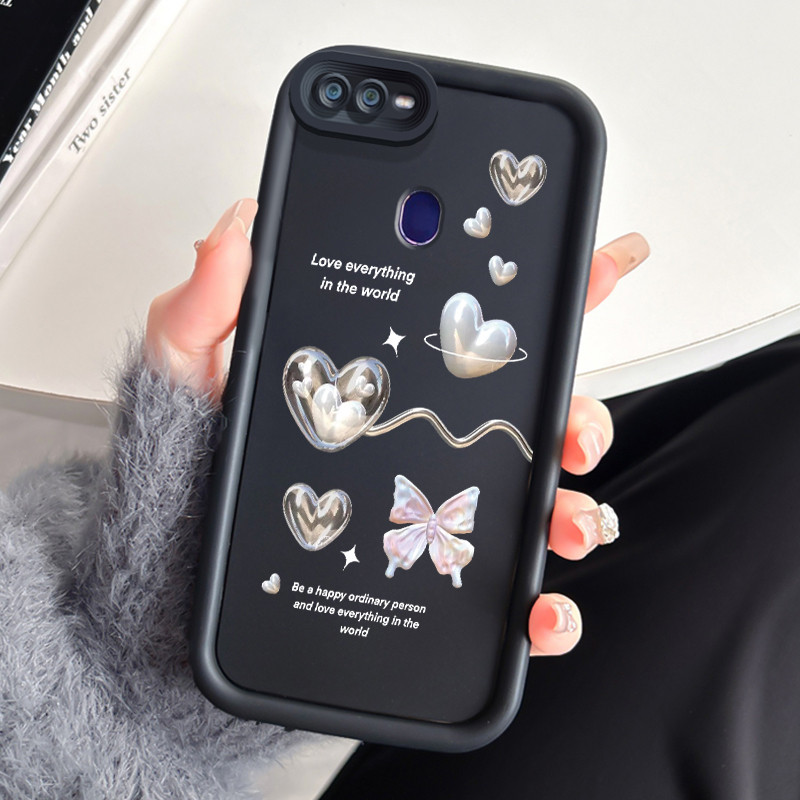 Casing Hp OPPO F9 F9 Pro A7x Realme 2 Pro Realme U1 Case Casing Kupu-kupu putih HP Anime Softcase Se