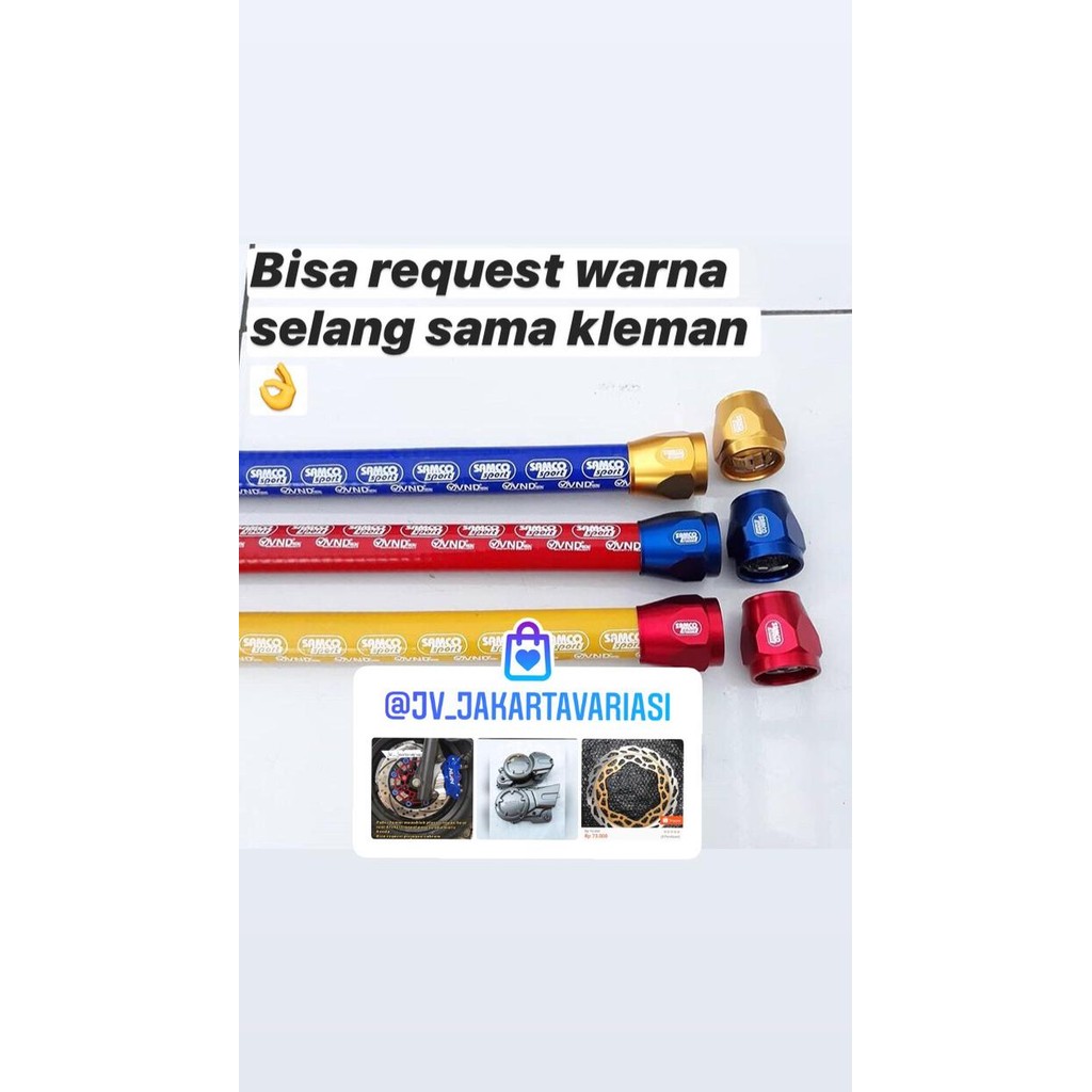 BEST SELANG RADIATOR SAMCO NINJA R / RR PLUS KLEMAN