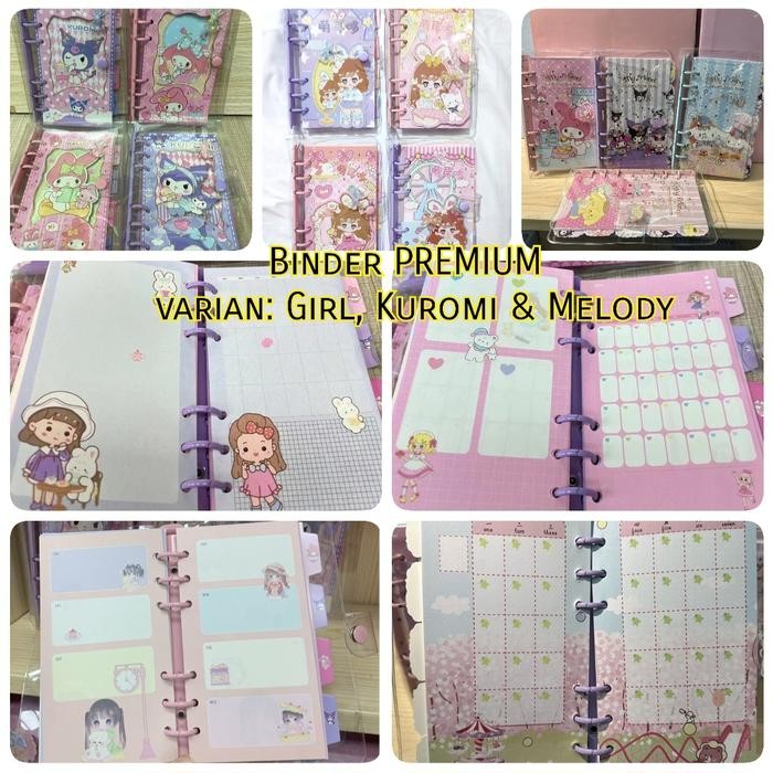 

Binder Premium Ring Book Mika Binder A6 Aesthetic Full Color Buku Diary Perempuan Notebook Girl Buku