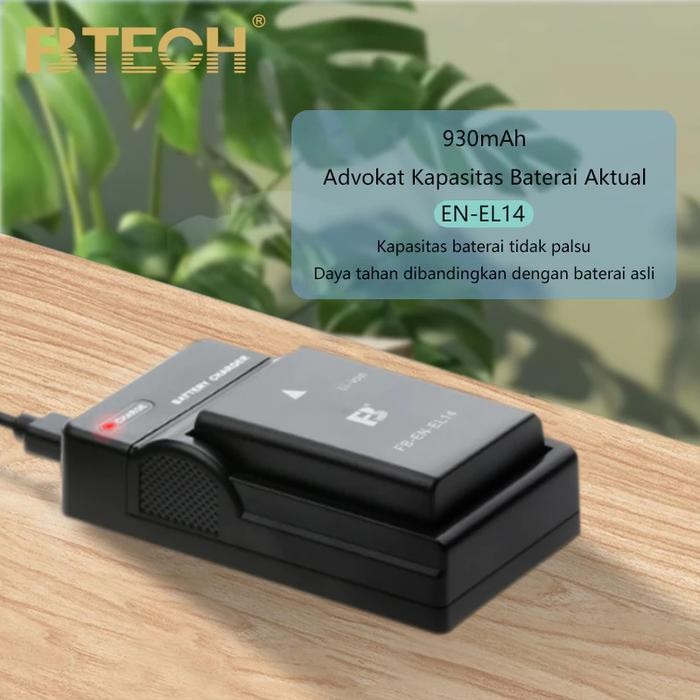 THE BEST BTECH BATTERY NIKON EN EL14 CAMERA DIGITAL BATERAI CHARGER UNTUK KAMERA NIKON D5300 D3200