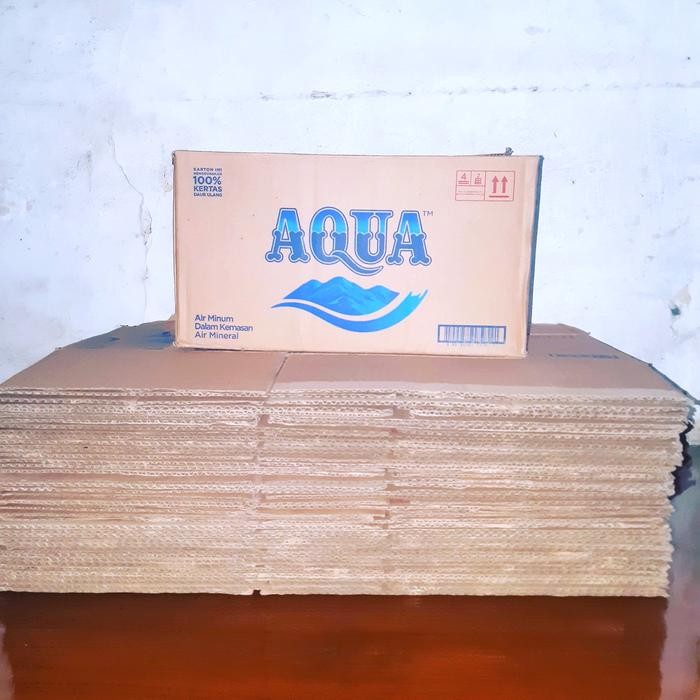 Miliki Segera Kardus Bekas Aqua Gelas 220 Ml 36 X 25 X 20 Wok662
