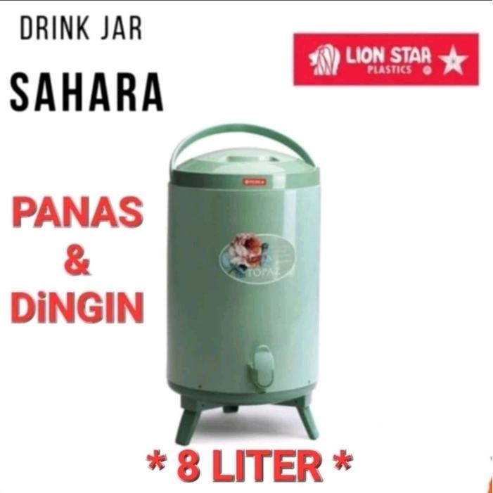 Termos Tempat Air Minum Lion Star 8 & 12 Liter Panas & Dingin/Drink Jar Sahara Lion Star 8 & 12