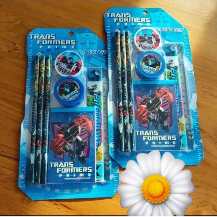 

READY SET PENSIL ALAT TULIS PAKET ALAT TULIS STATIONERY MOTIF TRANSFORMER