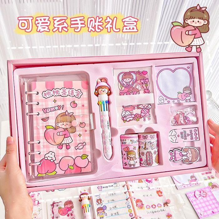 

READY Jurnaling Kit 1 Set Lengkap Diary Book Set Korea Stationary Lucu Cute